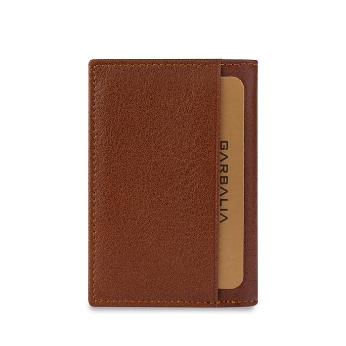 Zoozie Bags Vera Cartera para Hombre en Piel Auténtica Color Tostado 9.8x2x6.8 cm